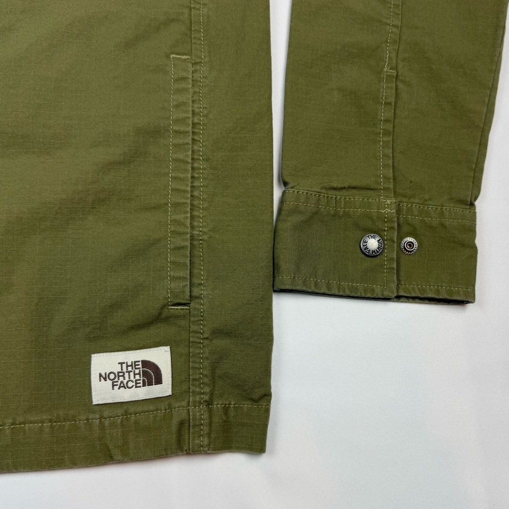 The North Face Olive Green Lightweight Shirt Jacket - Picture 5 of 9